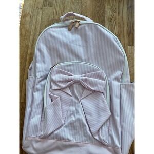 Le Petit Bow Pink Gear-Up Backpack Pottery Barn Teen Mono Removed Large